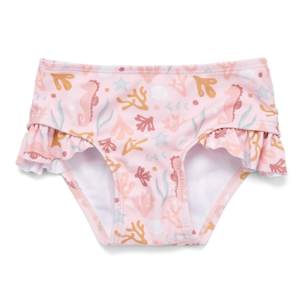 Little Dutch - Ocean Dreams Ruffles Bikini Swim Pant - Pink