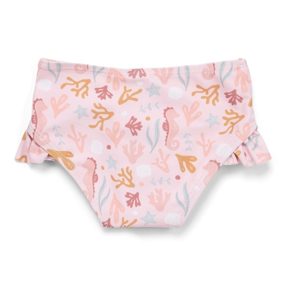 Little Dutch - Ocean Dreams Ruffles Bikini Swim Pant - Pink