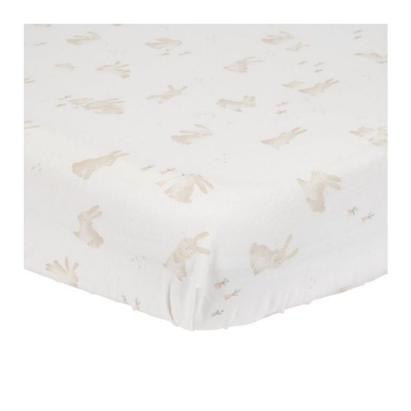 Little Dutch - Fitted Cot Sheet Baby Bunny - 70x140/150cm