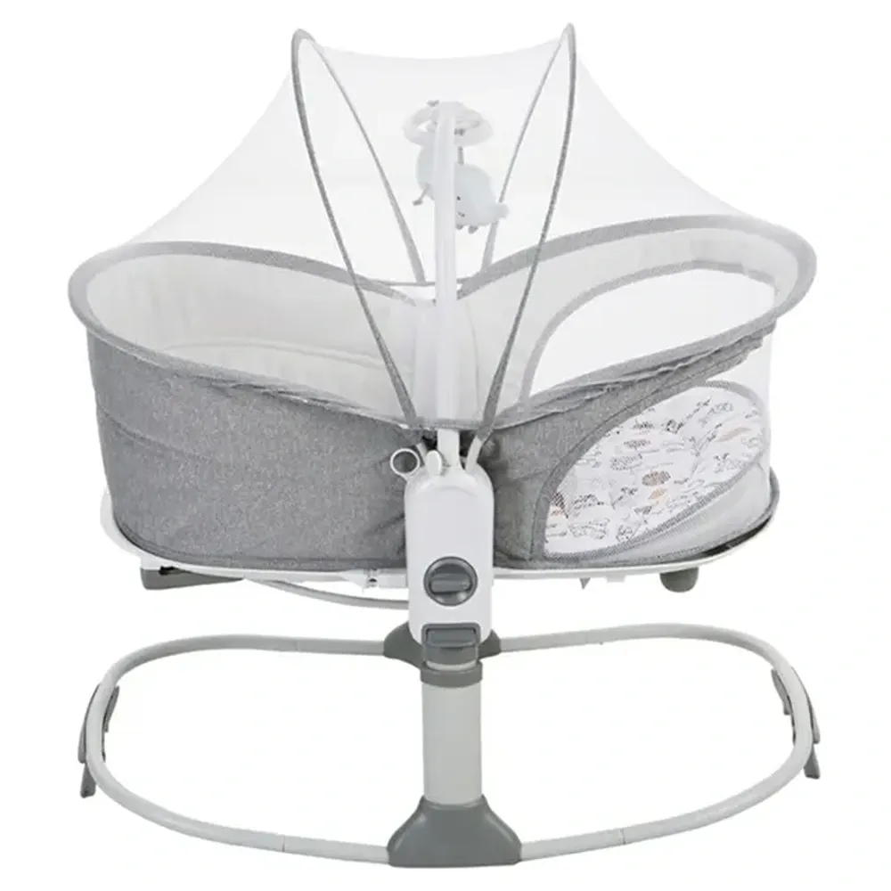 Mastela - 6-in-1 Baby Bassinet & Rocker - Grey