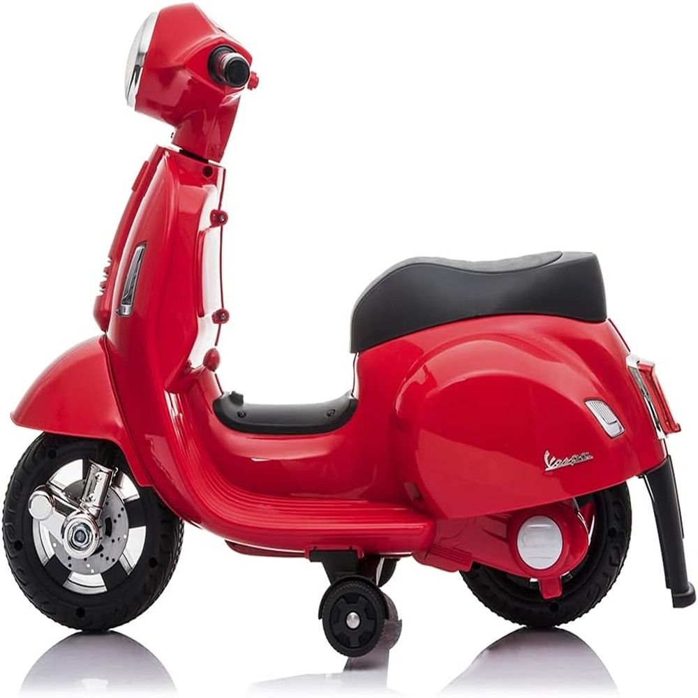 FACTUAL TOYS - Vespa Mini Battery Operated Power Riding motorcycle 6V - Red