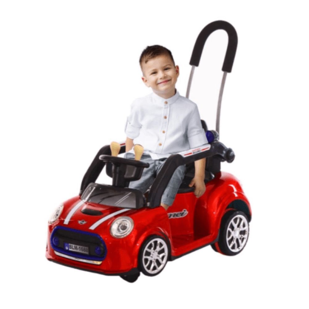 Factual Toys - Kids Ride-On Pushing Car Swing W/ Handle 6V - Red