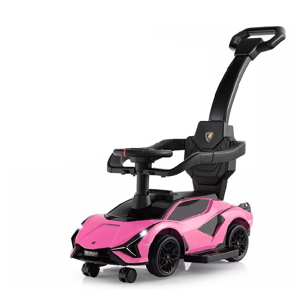 Lamborghini - 3-In-1 Ride On Push Car - Pink