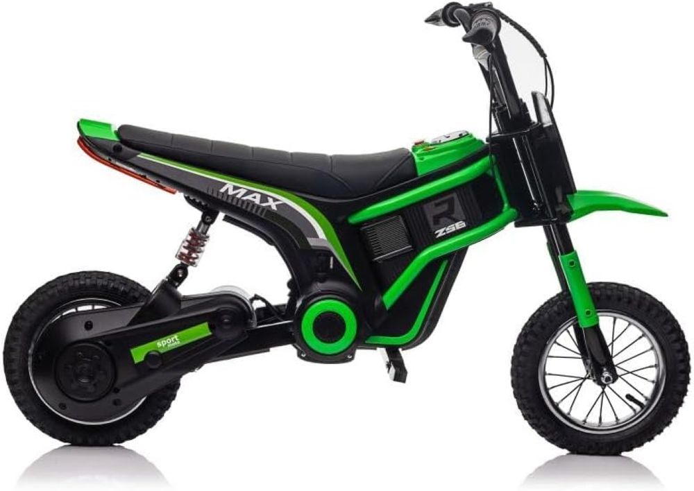 Factual Toys - Kids Electric Ride-On Motor Bike 24V - Green