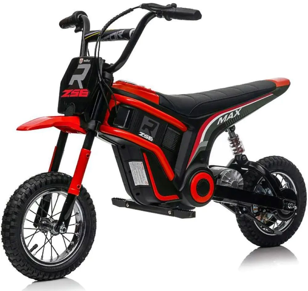 Factual Toys - Kids Electric Ride-On Motor Bike 24V - Red