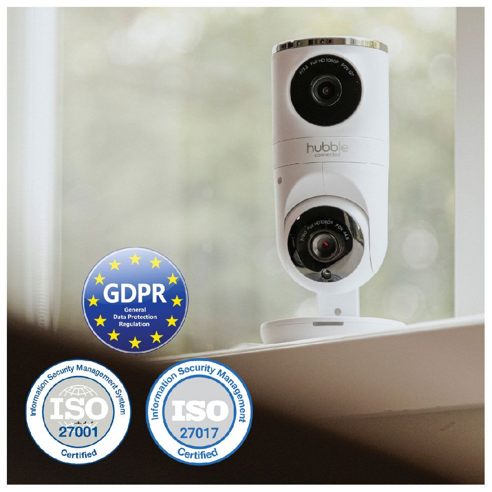 Hubble - Connected Nursery Pal Dual Vision Camera - White