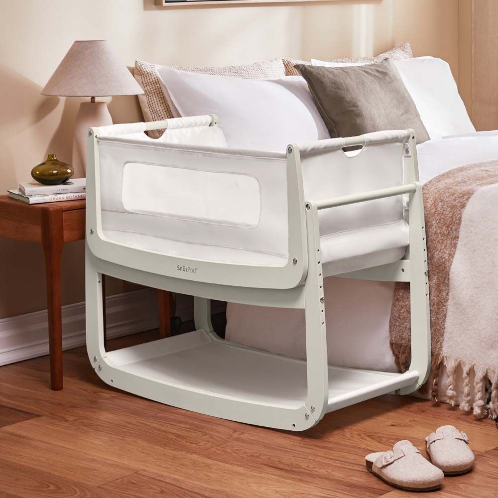 Snuz - Pod4 Bedside Crib - Barley