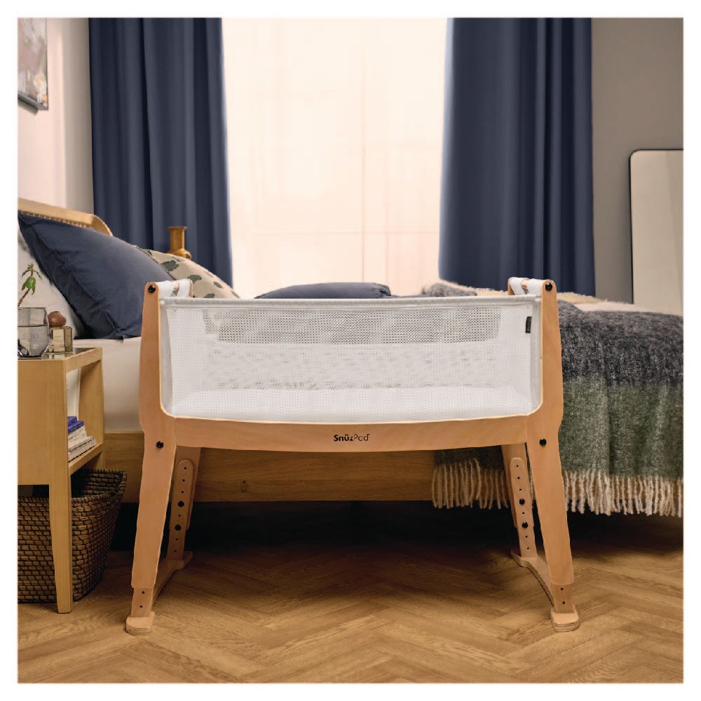 Snuz - Pod Studio Bedside Crib - Stockholm/Natural