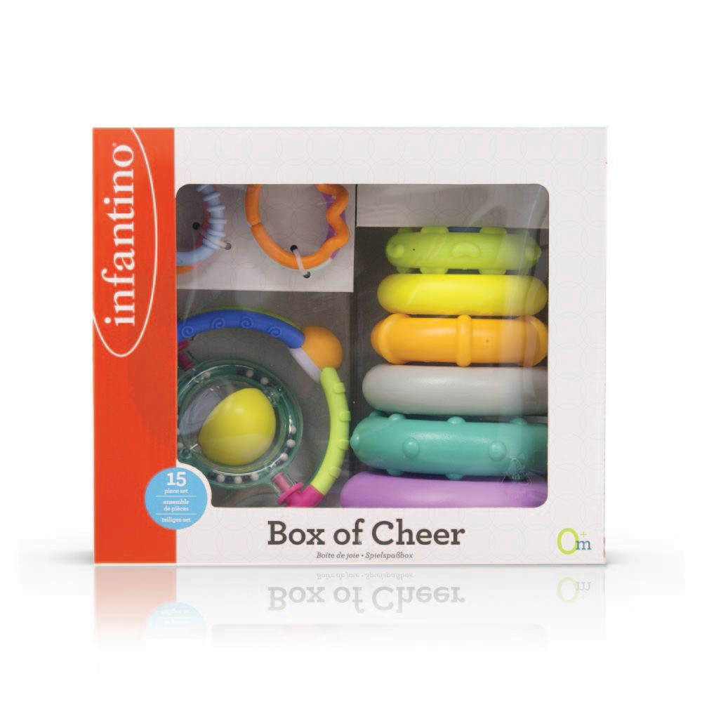 Infantino - Box Of Cheer Early Learning Toy - 15pcs