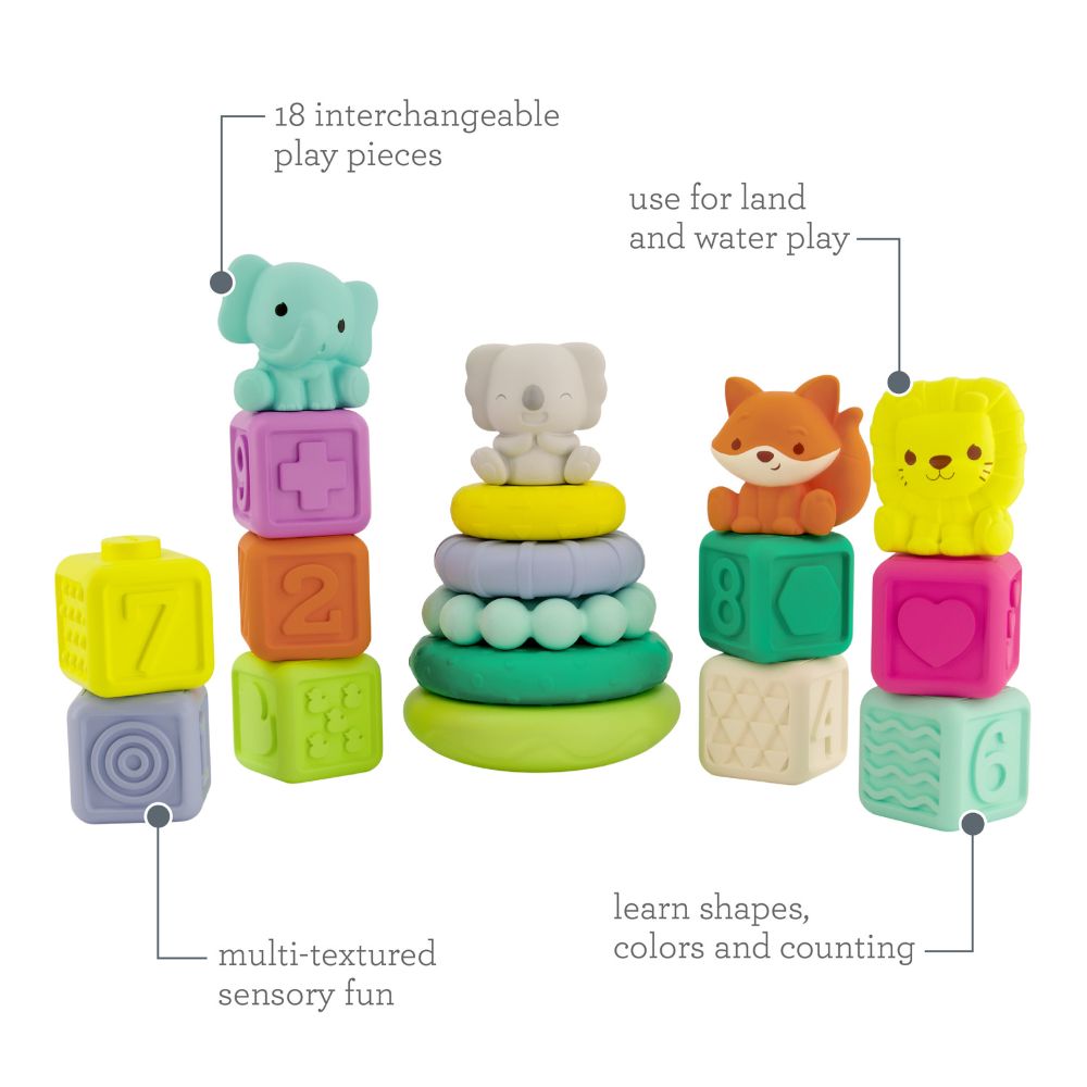 Infantino Stackables Activity Playset 18 Pcs Buy at Best Price from Mumzworld