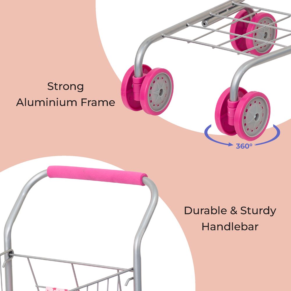 Moon - Shopping Toy Trolley - Pink