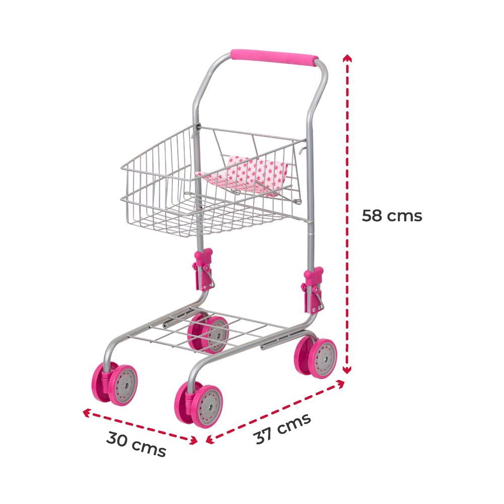 Moon - Shopping Toy Trolley - Pink