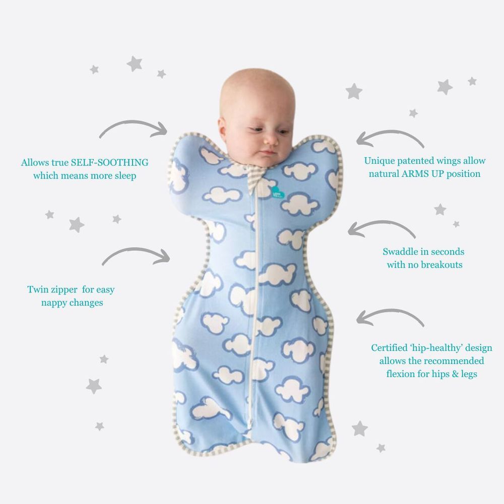 Love To Dream - Swaddle UP Daydream Sleeping Bag - Dusty Blue - NB