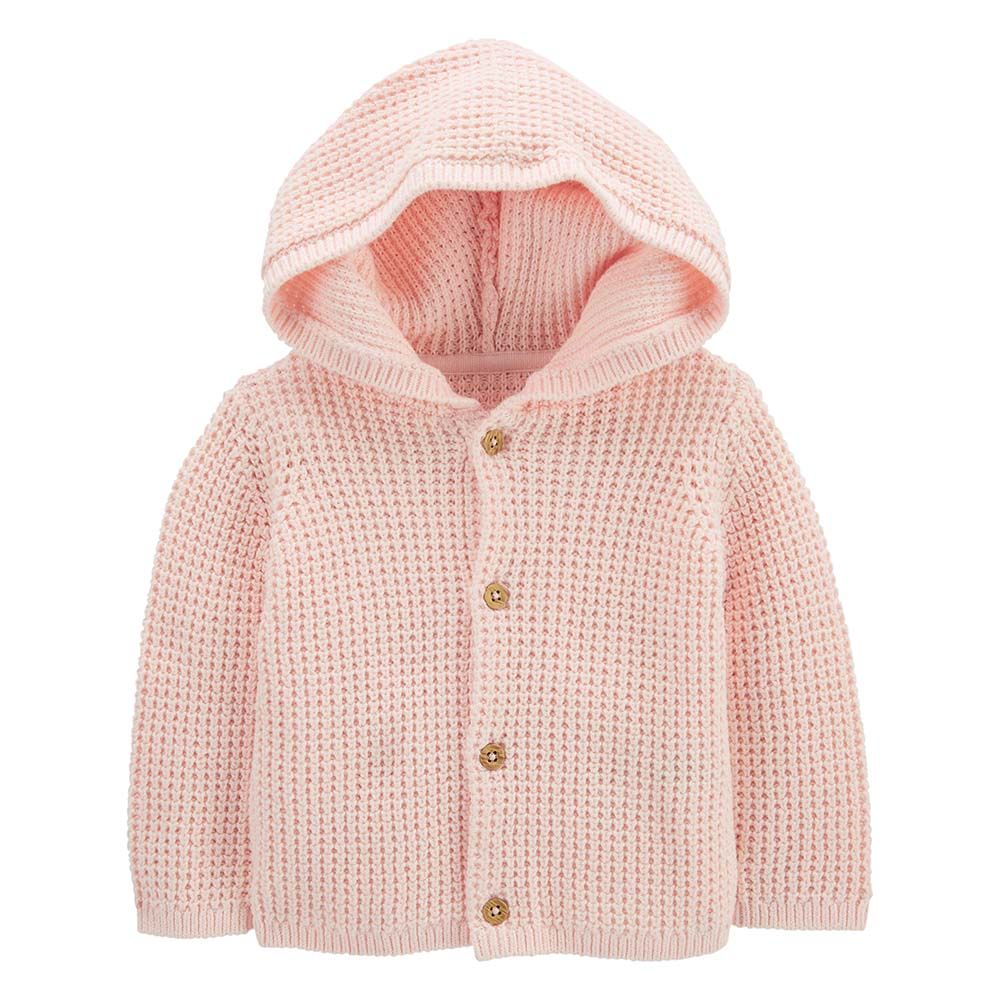 Carters - Hooded Cardigan - Pink