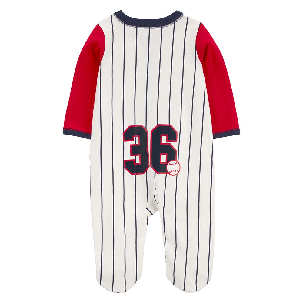 Carters - Boys Baseball Snap-Up Sleep and Play Suit