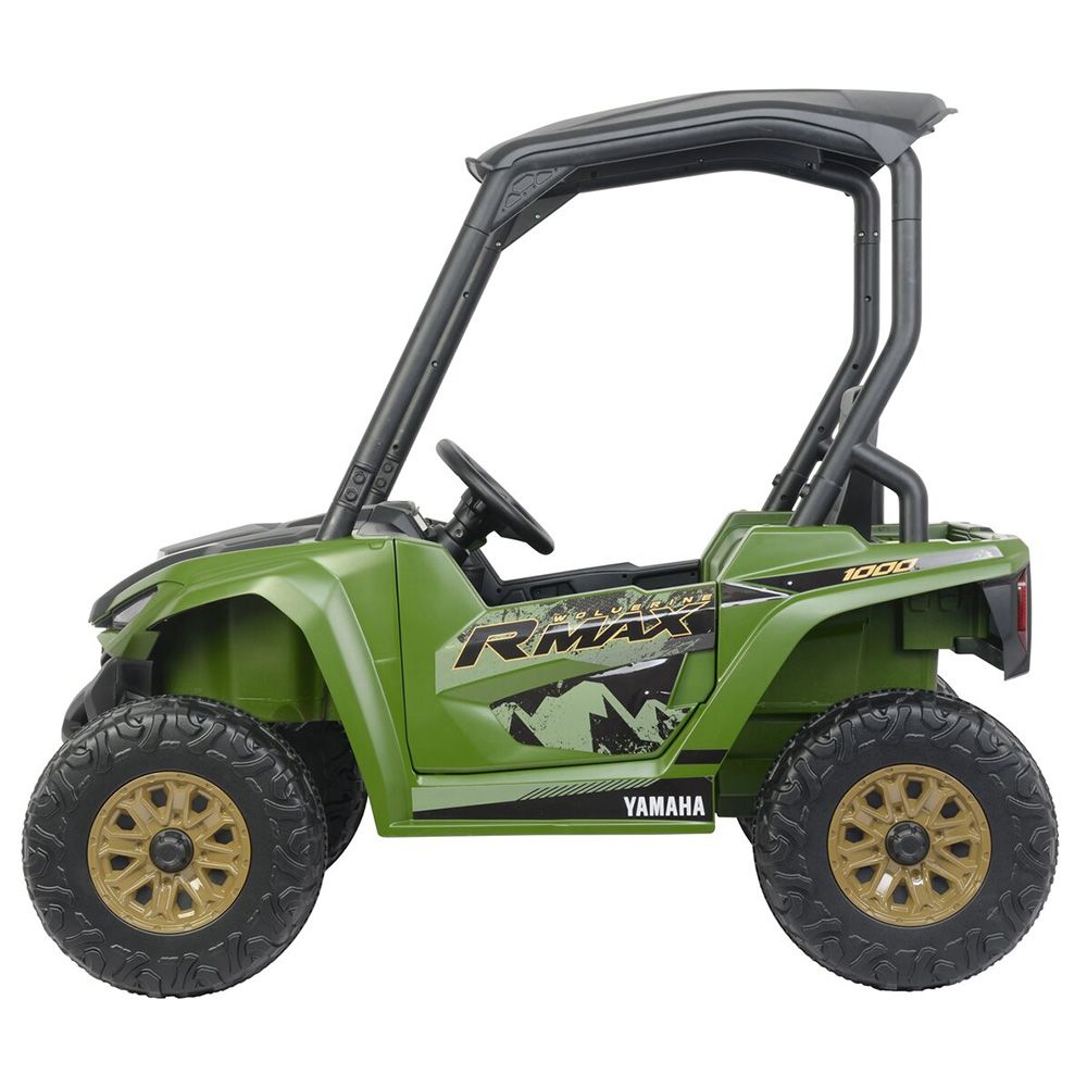 Yamaha - Wolverine Utv Baby Kids Ride-On Car - 12V - Green