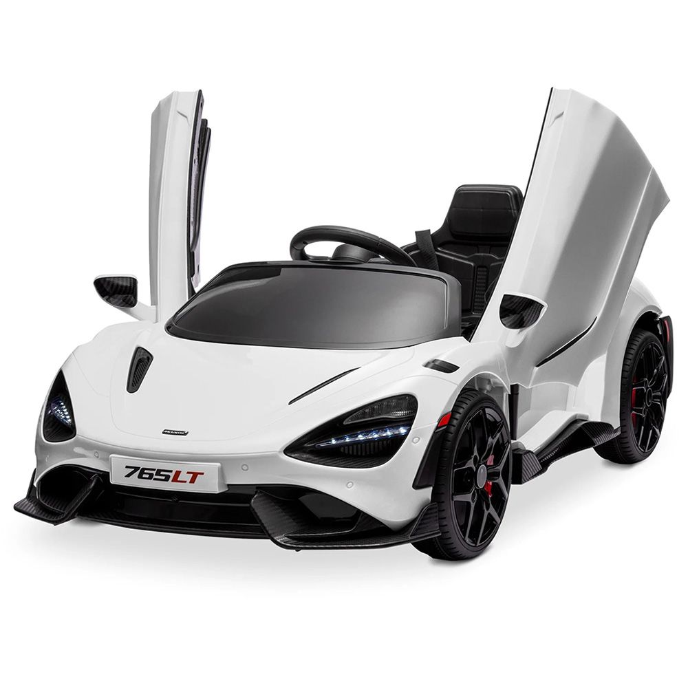 Mclaren - 765LT Kids Licensed Ride-On Electric Car - White - 12 V