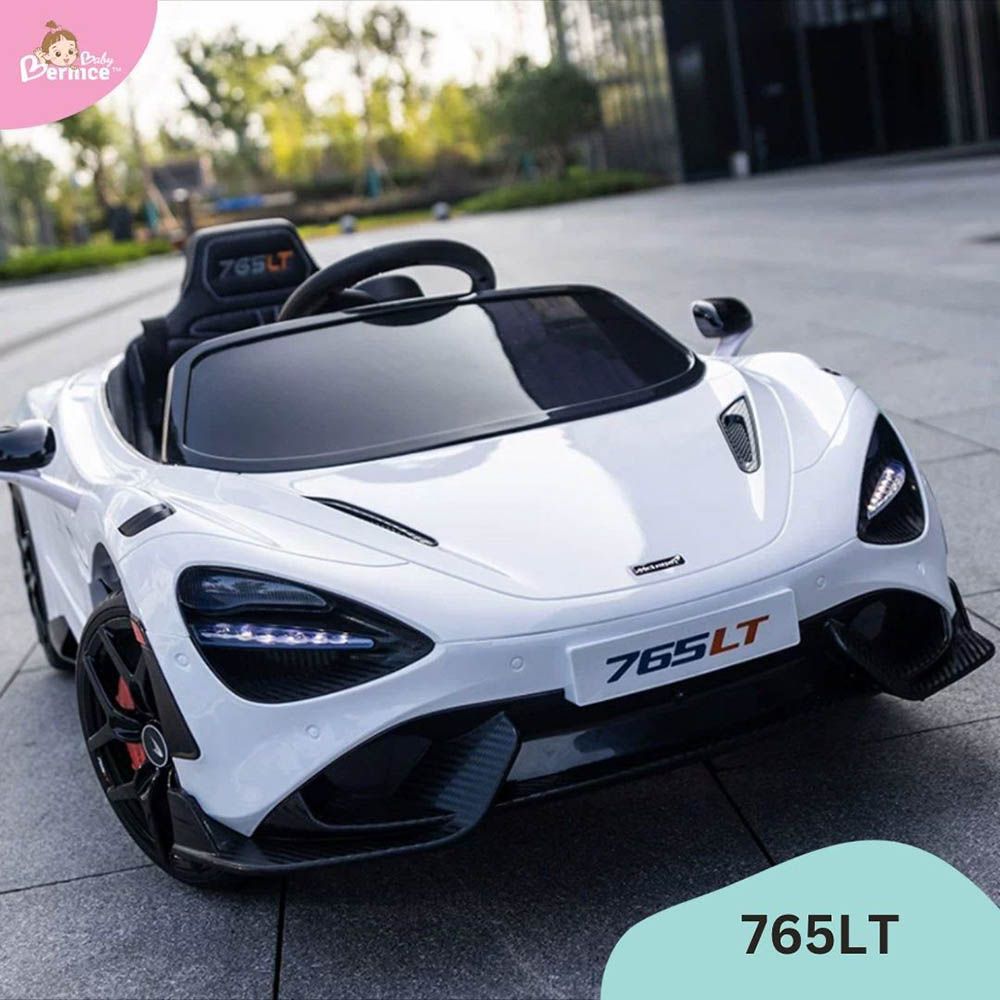 Mclaren - 765LT Kids Licensed Ride-On Electric Car - White - 12 V