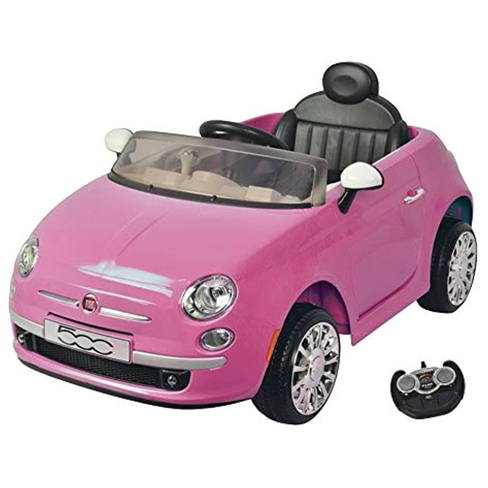 Fiat - 500 Kids Electric Ride-On Car - 12V Pink