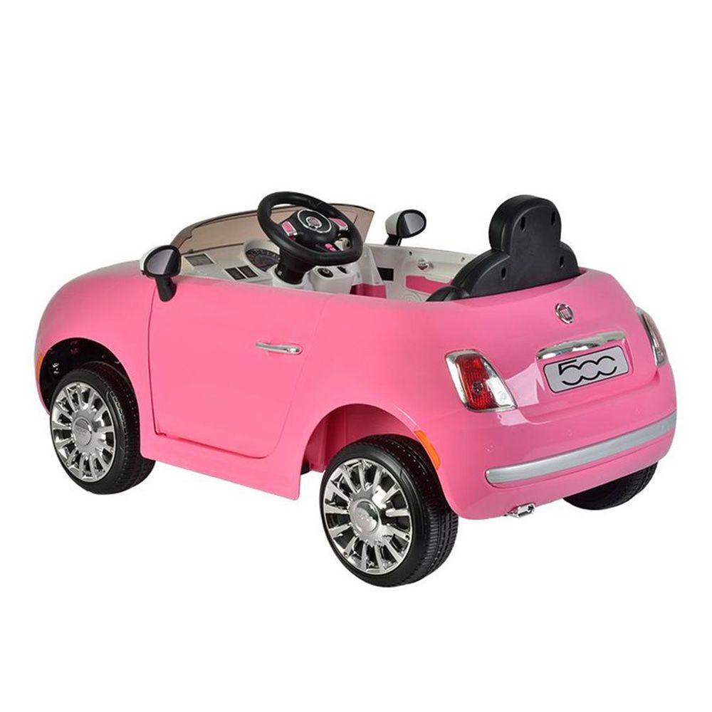 Fiat - 500 Kids Electric Ride-On Car - 12V Pink