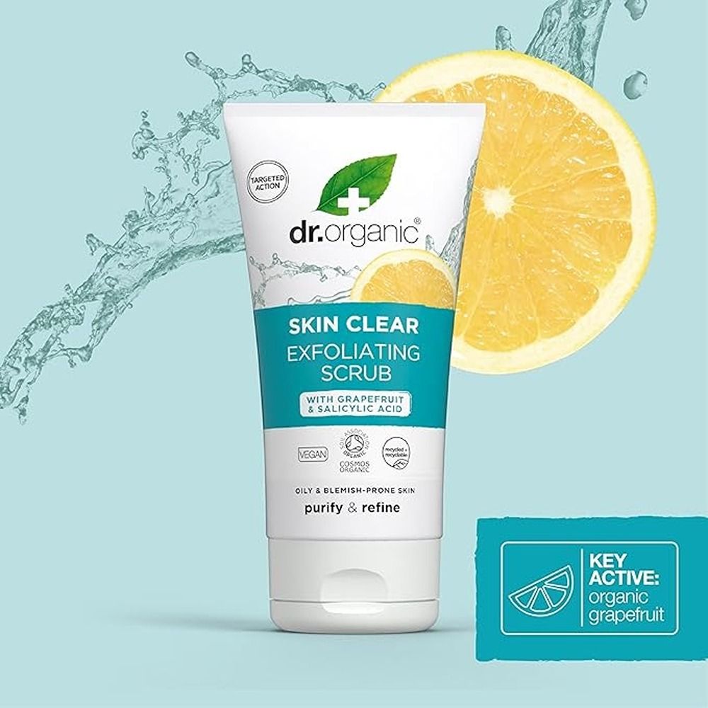 Dr. Organic - Skin Clear Exfoliating Scrub With Grapefruit And Salicylic Acid - 150ml