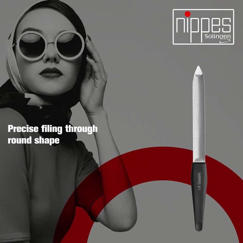 Nippes - Solingen Round Shape Coarse & Fine - Sapphire Nail File 