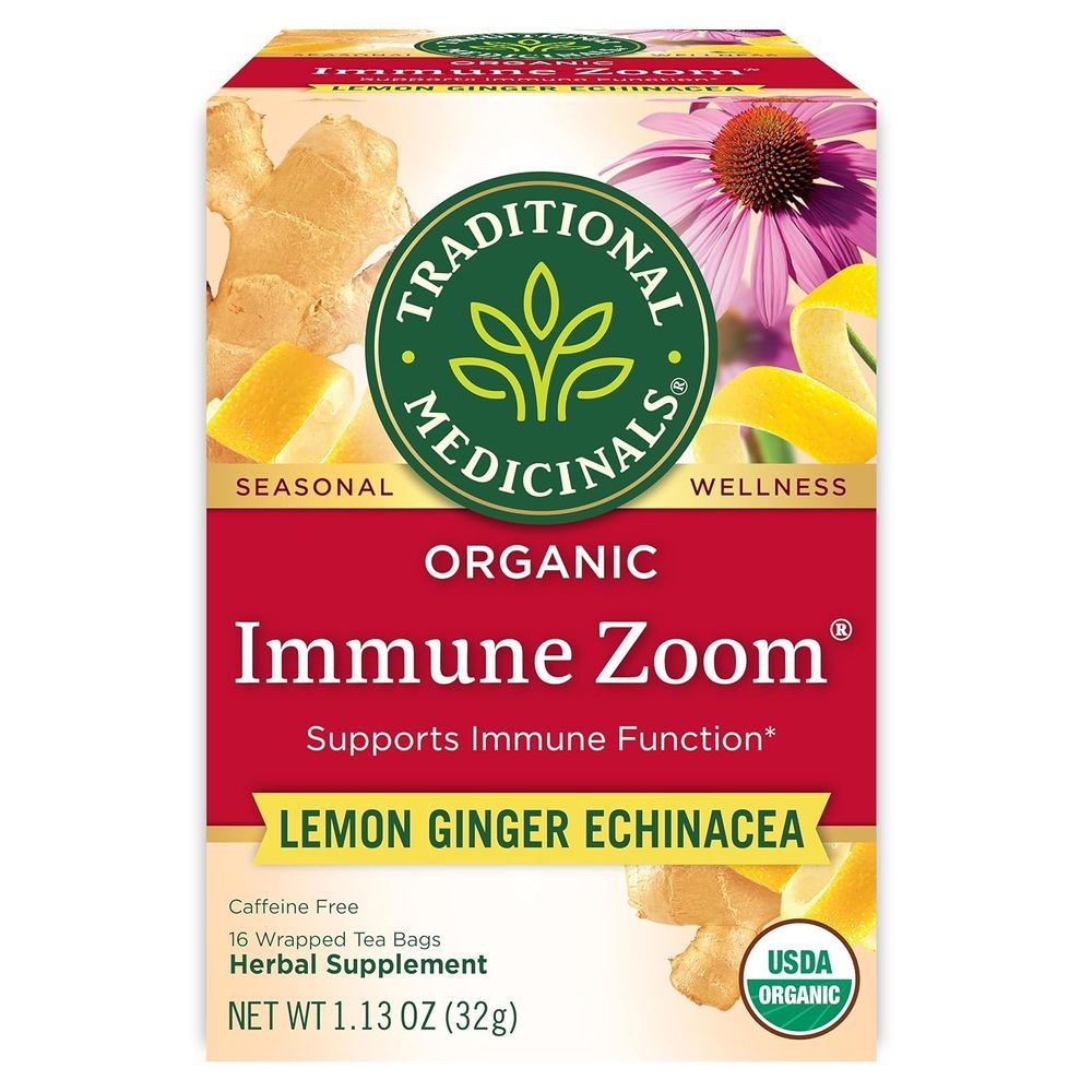 Traditional Medicinals - Organic Immune Zoom Herbal Teabags - 16 Pcs