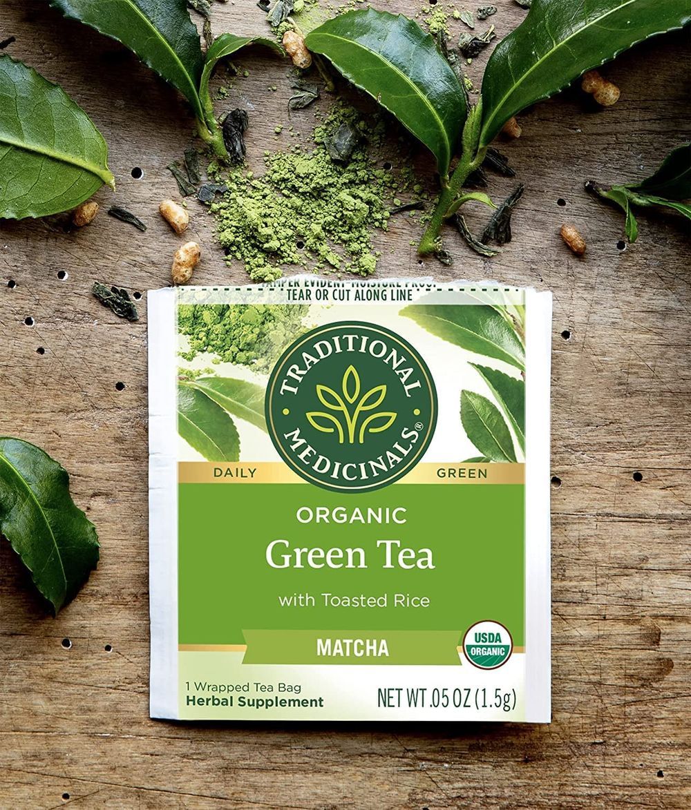 Traditional Medicinals - Organic Green Tea Matcha Toasted Rice Tea - 16 Teabags