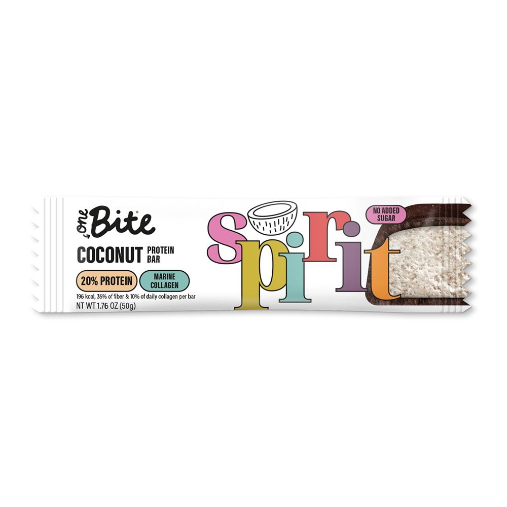 One Bite - Protein & Collagen Bar - Coconut - 50g - Pack of 16