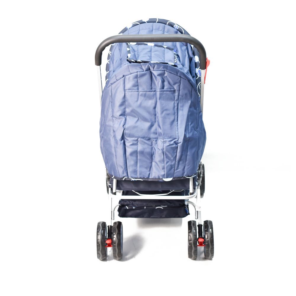 Amla Baby - Double Strollers With Safety Belt - Blue