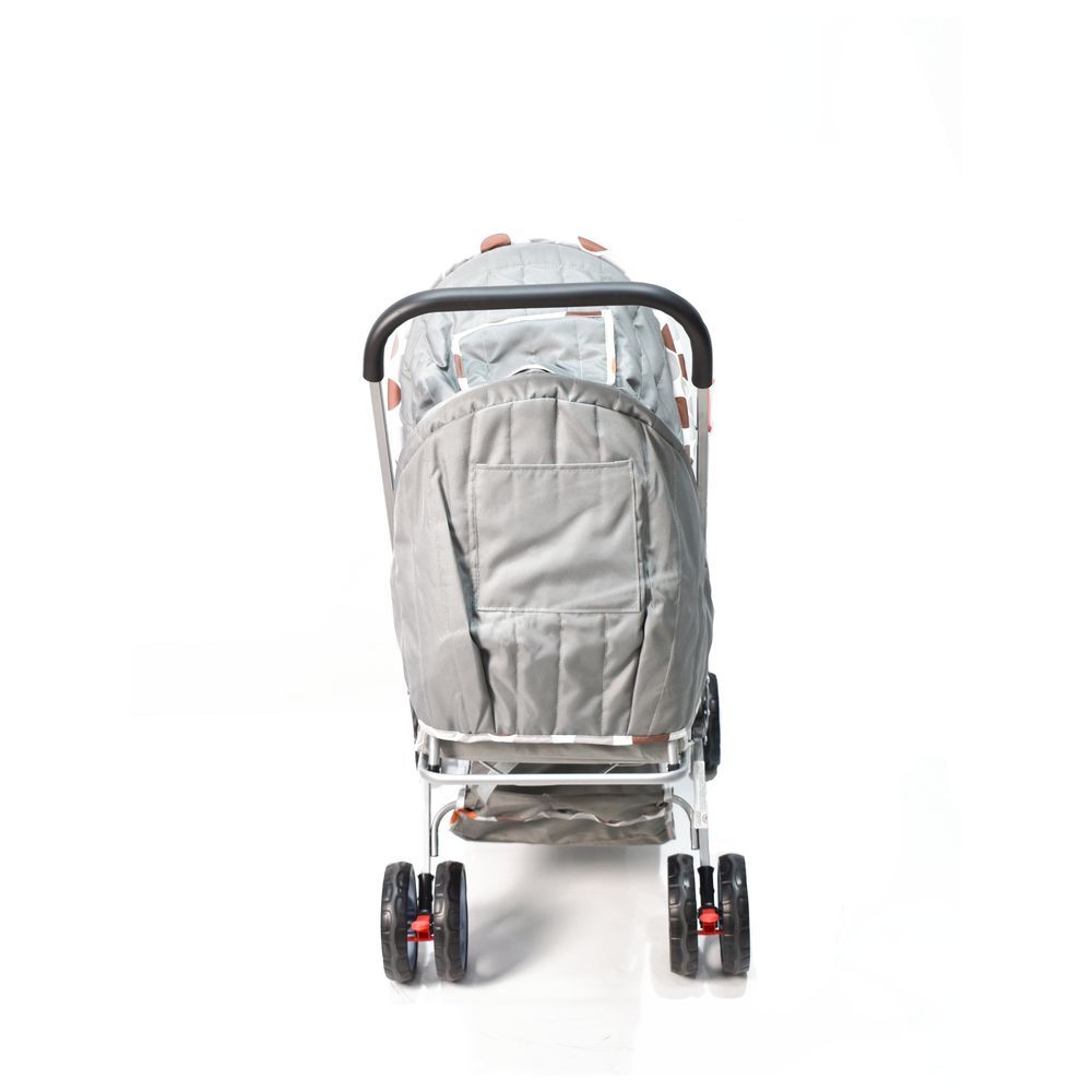 Amla Baby - Double Strollers With Safety Belt - Beige