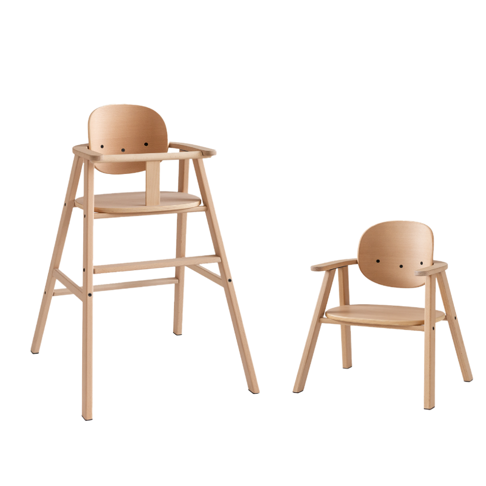 Nobodinoz - Growing Green Evolutive Chair - Natural Wood