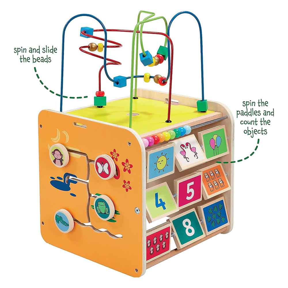 Early Learning Centre Classic Wooden Activity Cube Buy at Best Price from Mumzworld United Arab Emirates