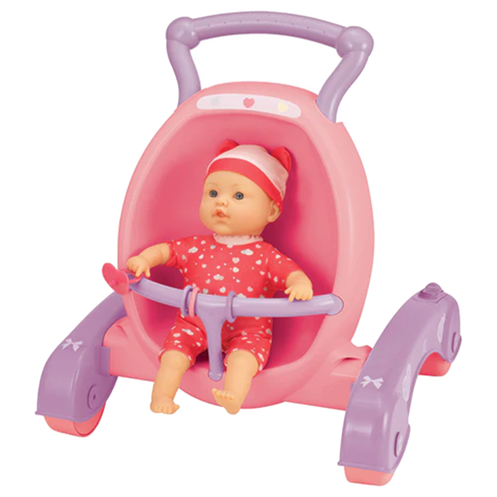 Toy School Baby Sophia 2 in 1 Walker And Pram With Doll Buy at Best Price from Mumzworld United Arab Emirates