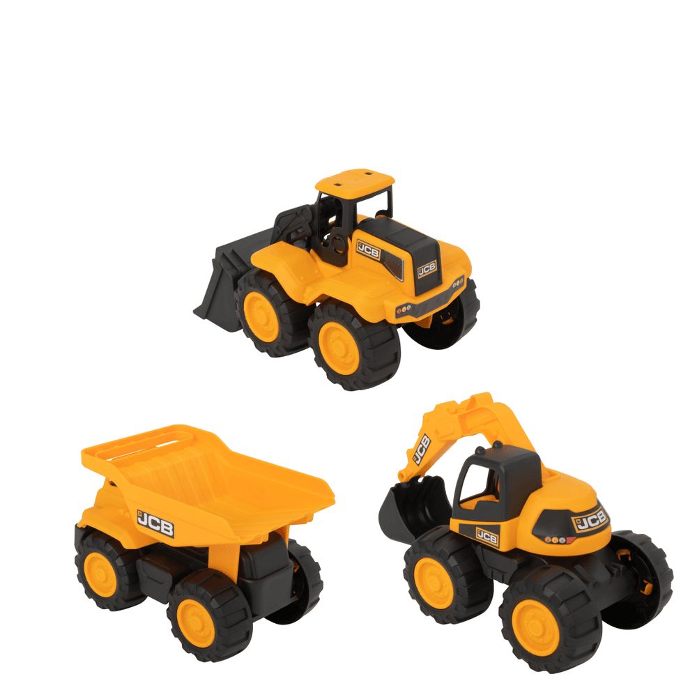 Teamsterz - JCB 7-inch Tough Trucks 3pc