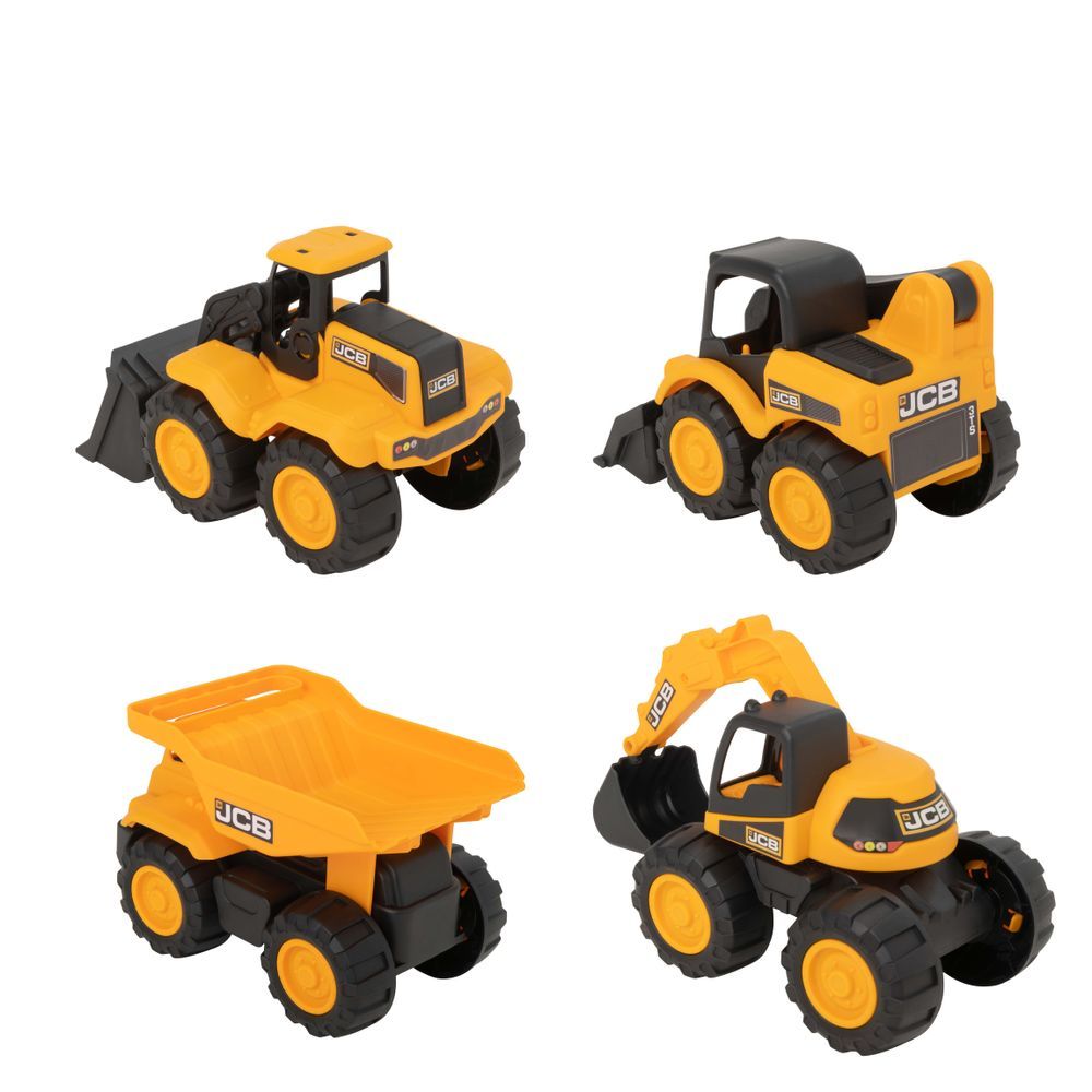 Teamsterz - JCB 7-inch Tough Trucks 4pcs