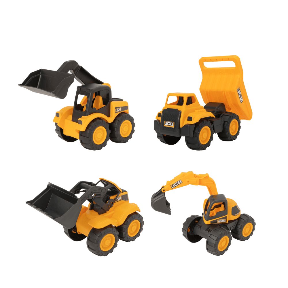 Teamsterz - JCB 7-inch Tough Trucks 4pcs