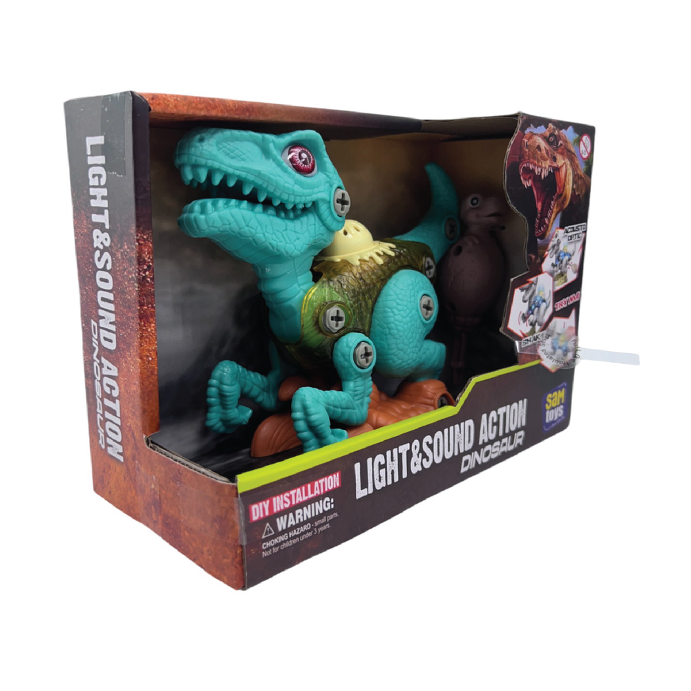 Sam Toys - Take-apart Mini Dinosaur - Green Velociraptor