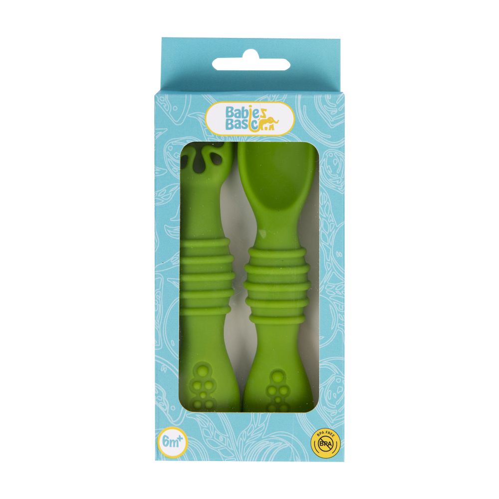 Babies Basic - Pre Feeding Spoon Set - Green