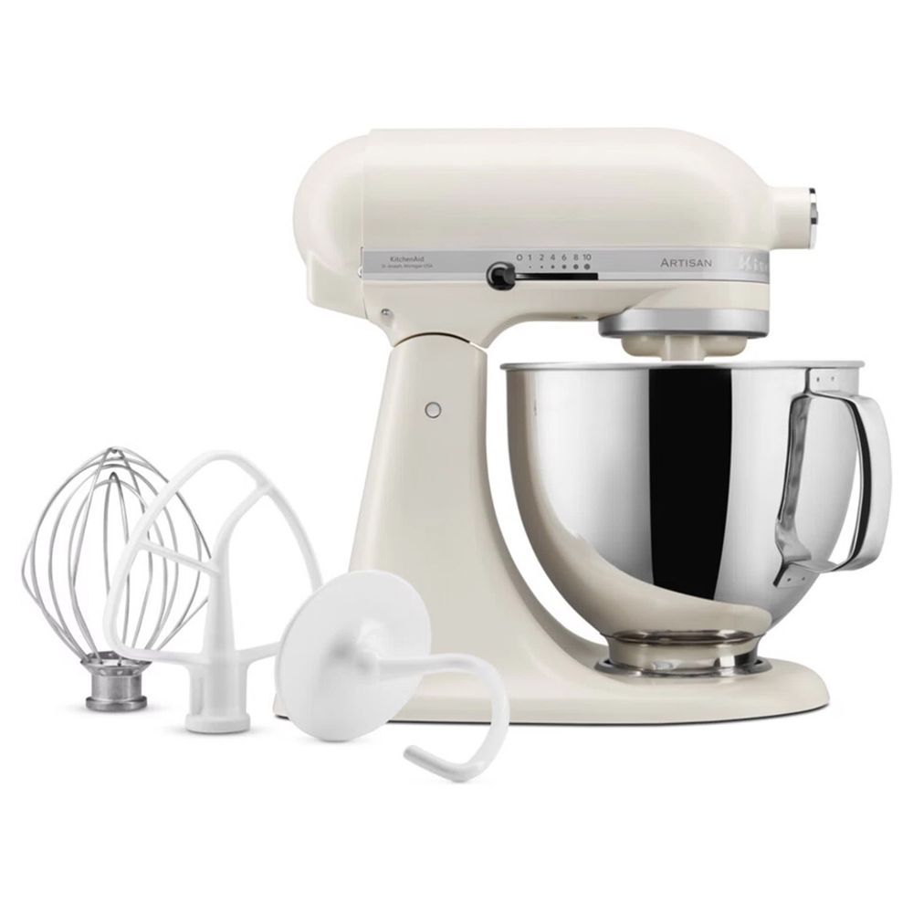 KitchenAid - 5KSM125BPL Artisan Tilt-Head Stand Mixer - Porcelain White - 4.8 L