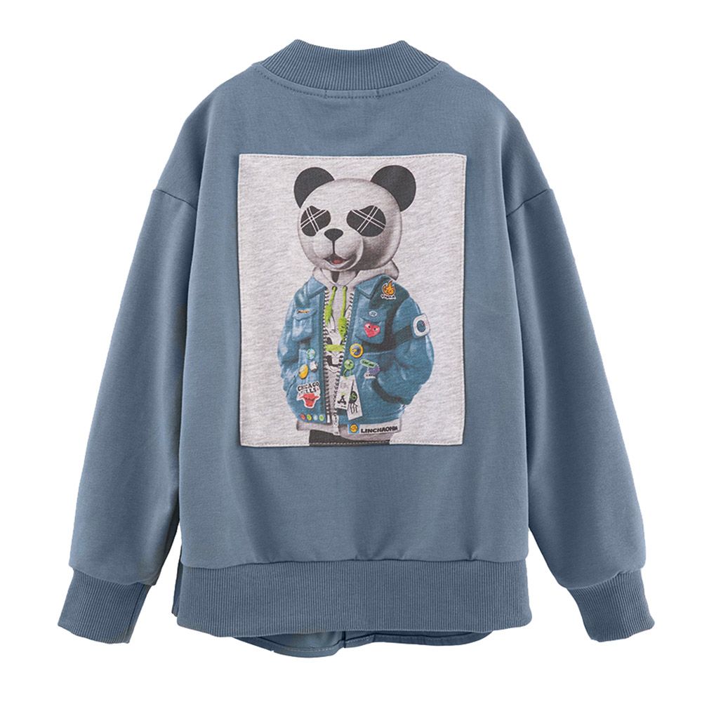 Bell Bimbo - Boys Sticker And Print Jacket - Blue