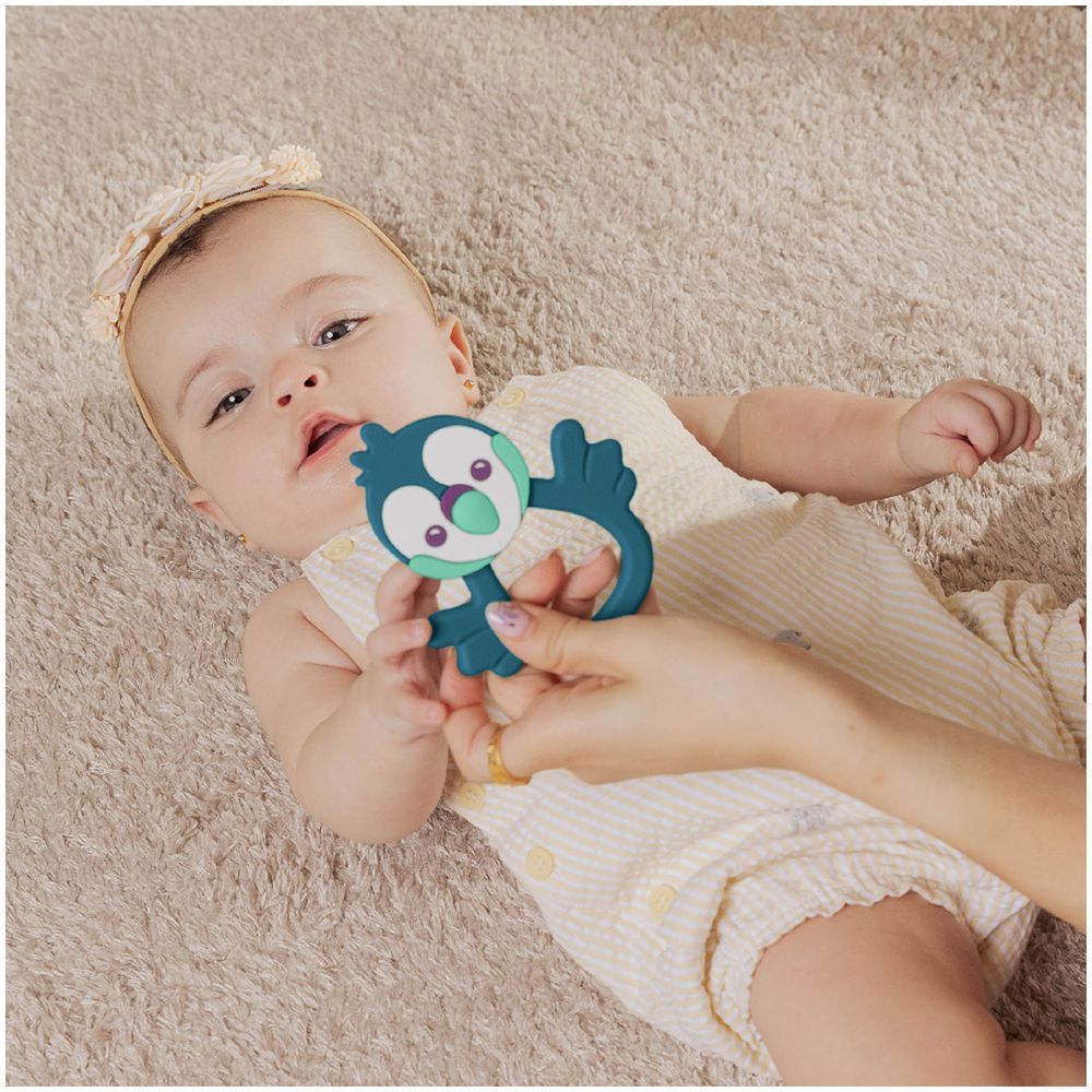 Bimbly - Baby Silicone Teethers Set - Dark Blue - 2 Pcs