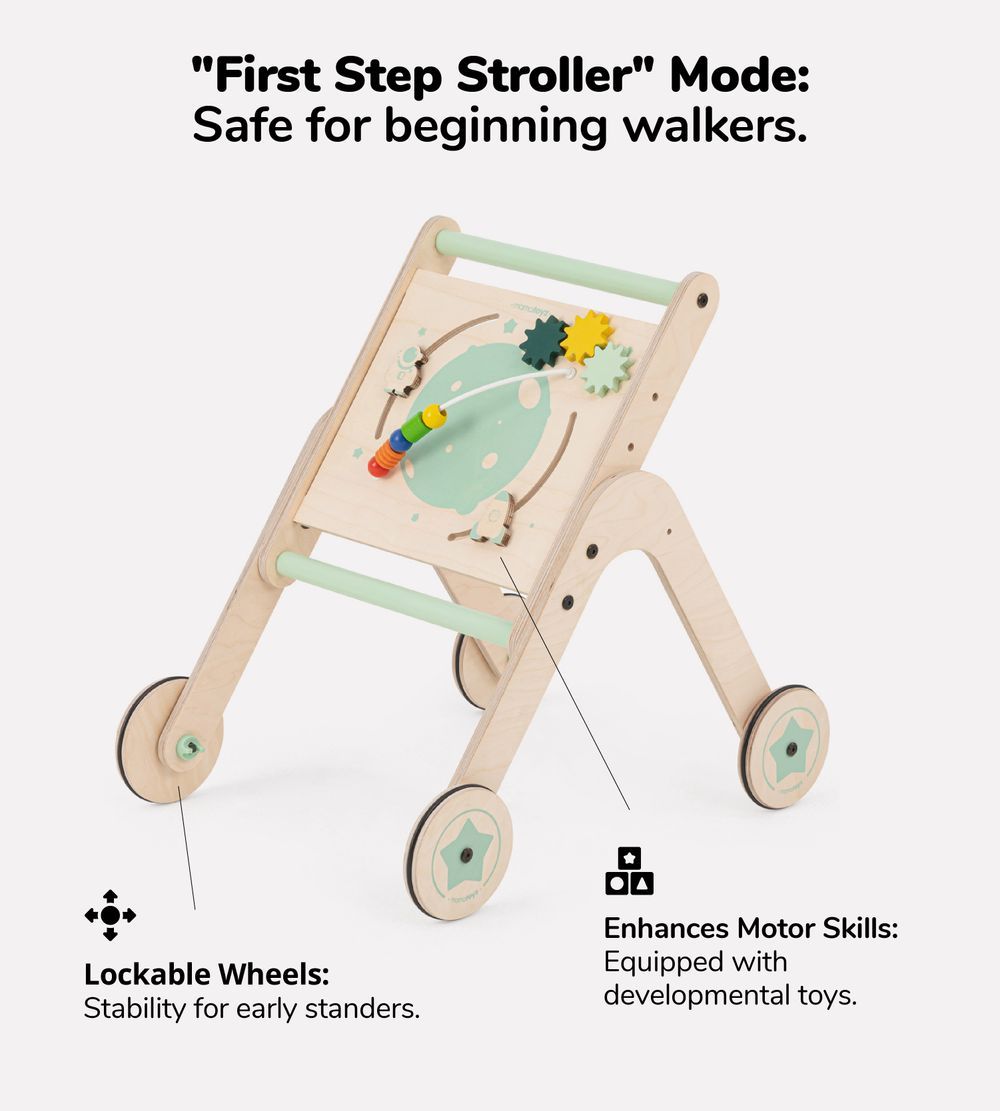 Bibena Nova - Walk Me Activity Table And Walker - Natural