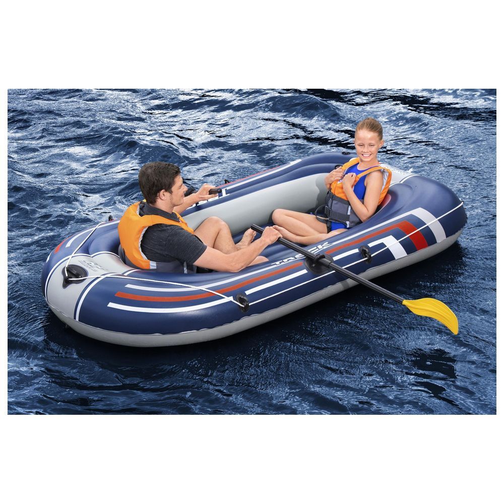 بيست واي - مجموعة قارب Hydro-Force Raft Treck X1 - أزرق