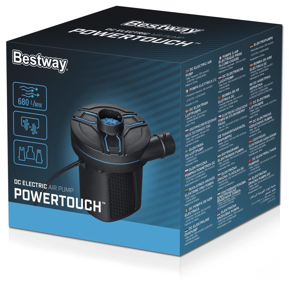 Bestway - Powertouch DC Electric Air Pump 12V - Black