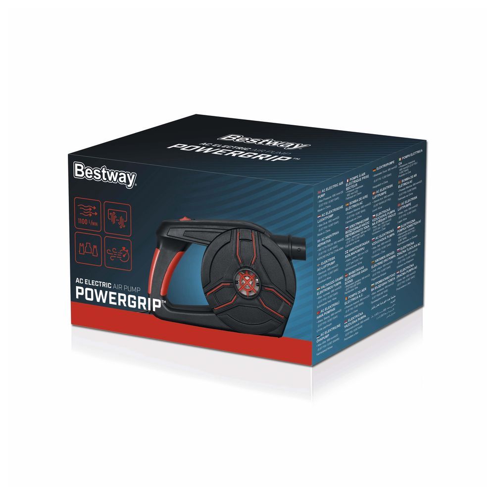 Bestway - Powergrip AC Electric Air Pump 220V - Black