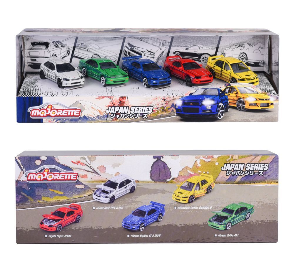 Majorette - Japan Series Die-Cast Vehicle Set - 5 Pcs