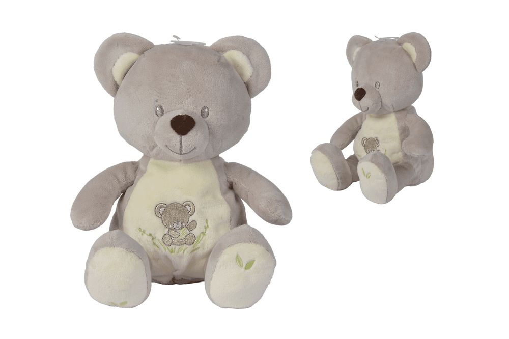 Nicotoy - Richard Bear Plush Toy - Grey - 22cm