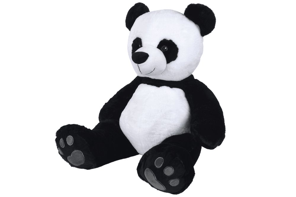 Nicotoy - Recycled Panda Bear Plush Toy - Black/White - 66cm