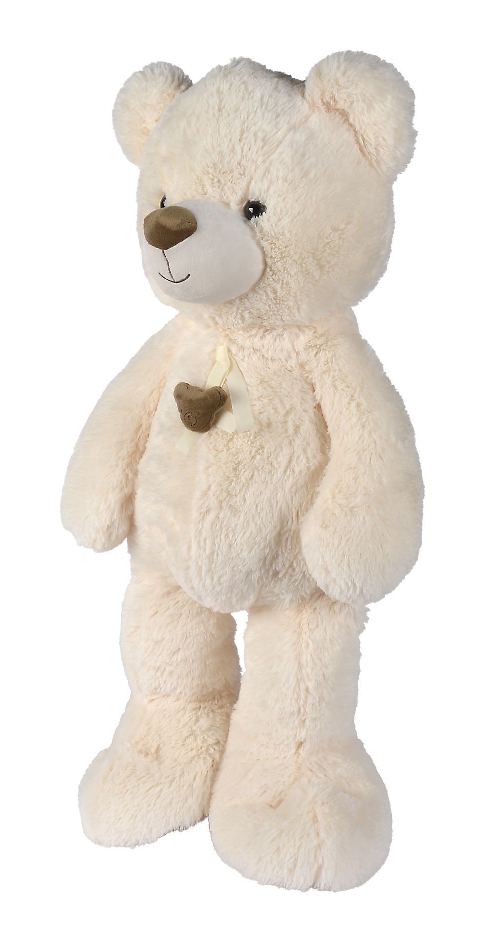 Nicotoy - Bear With Ribbon Head Plush Toy - Cream - 85cm